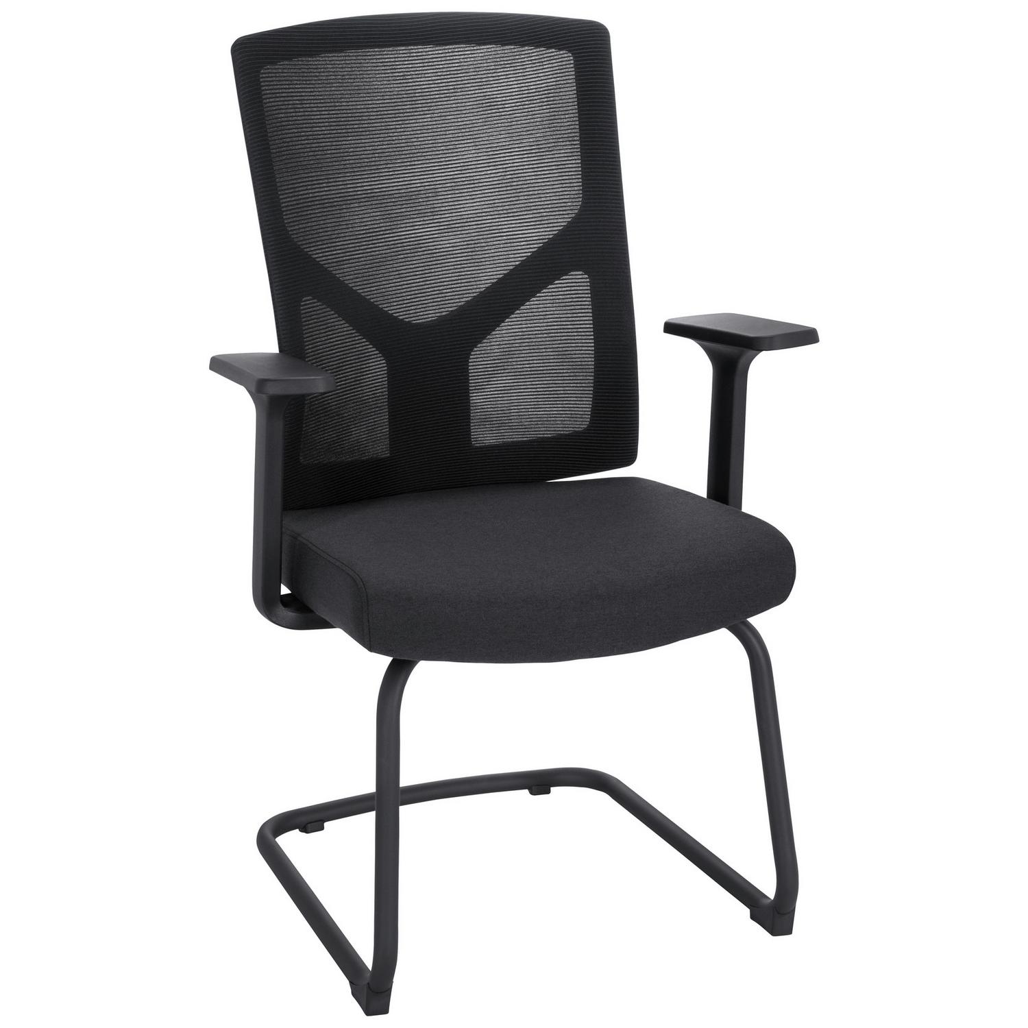 Besucherstuhl Breton V B Schwarz 62x107x63 cm