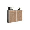 Office Edition B: 168,8 cm Eichefarben/Grau - Eichefarben/Grau, MODERN, Holzwerkstoff (168,8/113,6/33cm) - MID.YOU