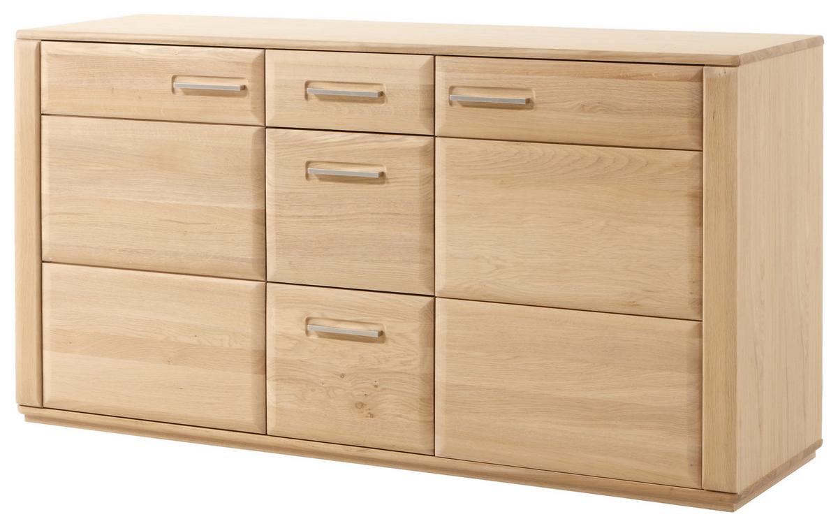Sideboard teilmassiv B: 161 cm Sena Eichefarben - Eichefarben, Design, Holz/Holzwerkstoff (161/85/47cm) - Livetastic