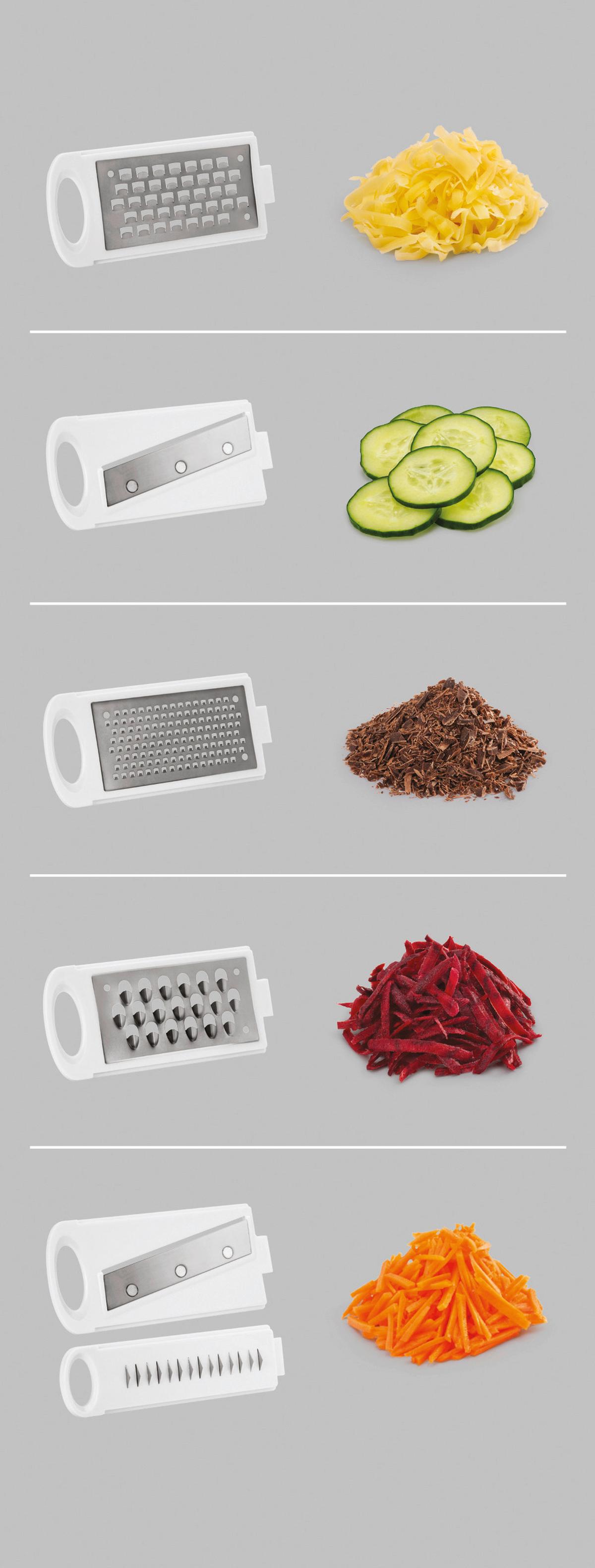 Allzweckreibe Profi Mandolino - Weiß, Basics, Kunststoff/Metall (11,9/34,2/8,6cm) - Metaltex