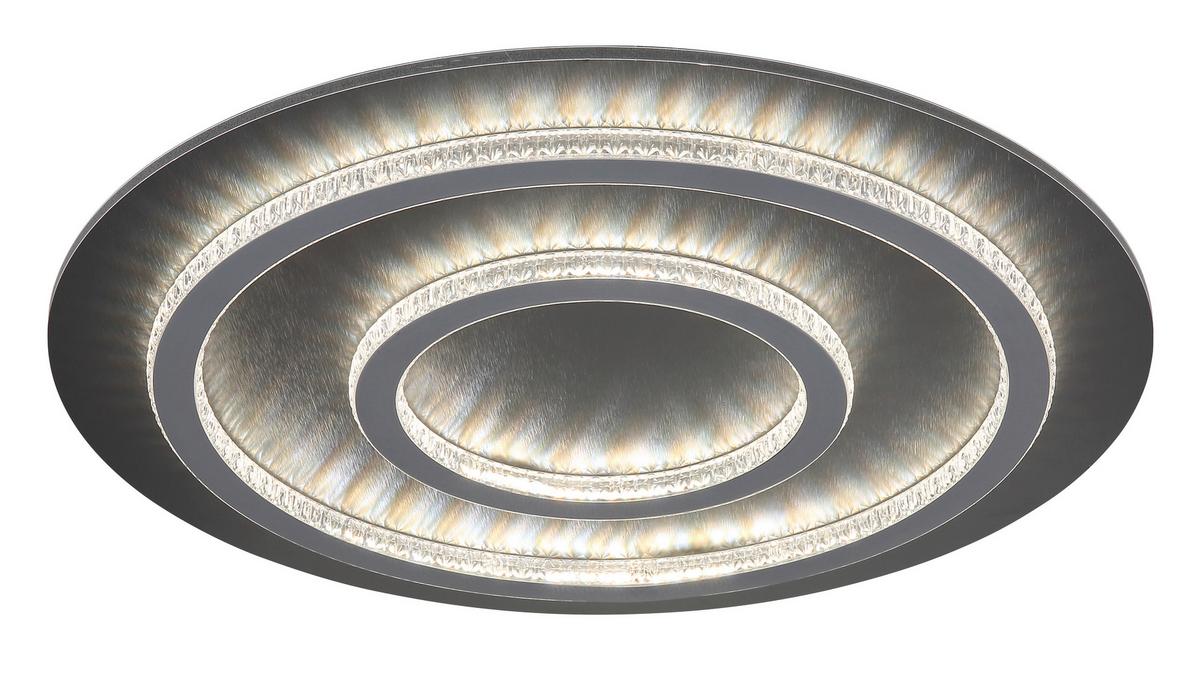 Led Mennyezeti Lámpa 48042-60a  Jayden - világosszürke/fekete, Design, műanyag/fém (55/6cm) - Globo