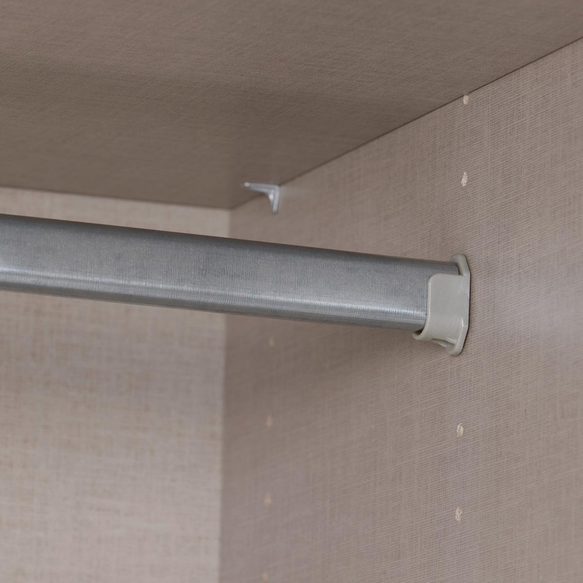 Drehtürenschrank 91 cm Aalen Extra Grau/Weiß - Weiß/Grau, KONVENTIONELL, Holzwerkstoff (91/197/54cm)