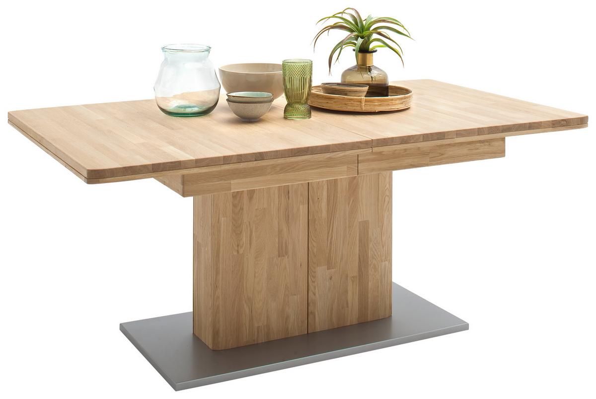 Esstisch Ausziehbar Ravello 180-230x100 Cm Grau/eiche - Eiche Bianco/Grau, Design, Holz/Holzwerkstoff (180-230/100/77cm) - Livetastic