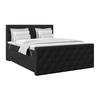 Boxspringbett Elio Schwarz 180x200 cm H3 - Beige/Schwarz, ROMANTIK / LANDHAUS, Textil (180/200cm) - James Wood