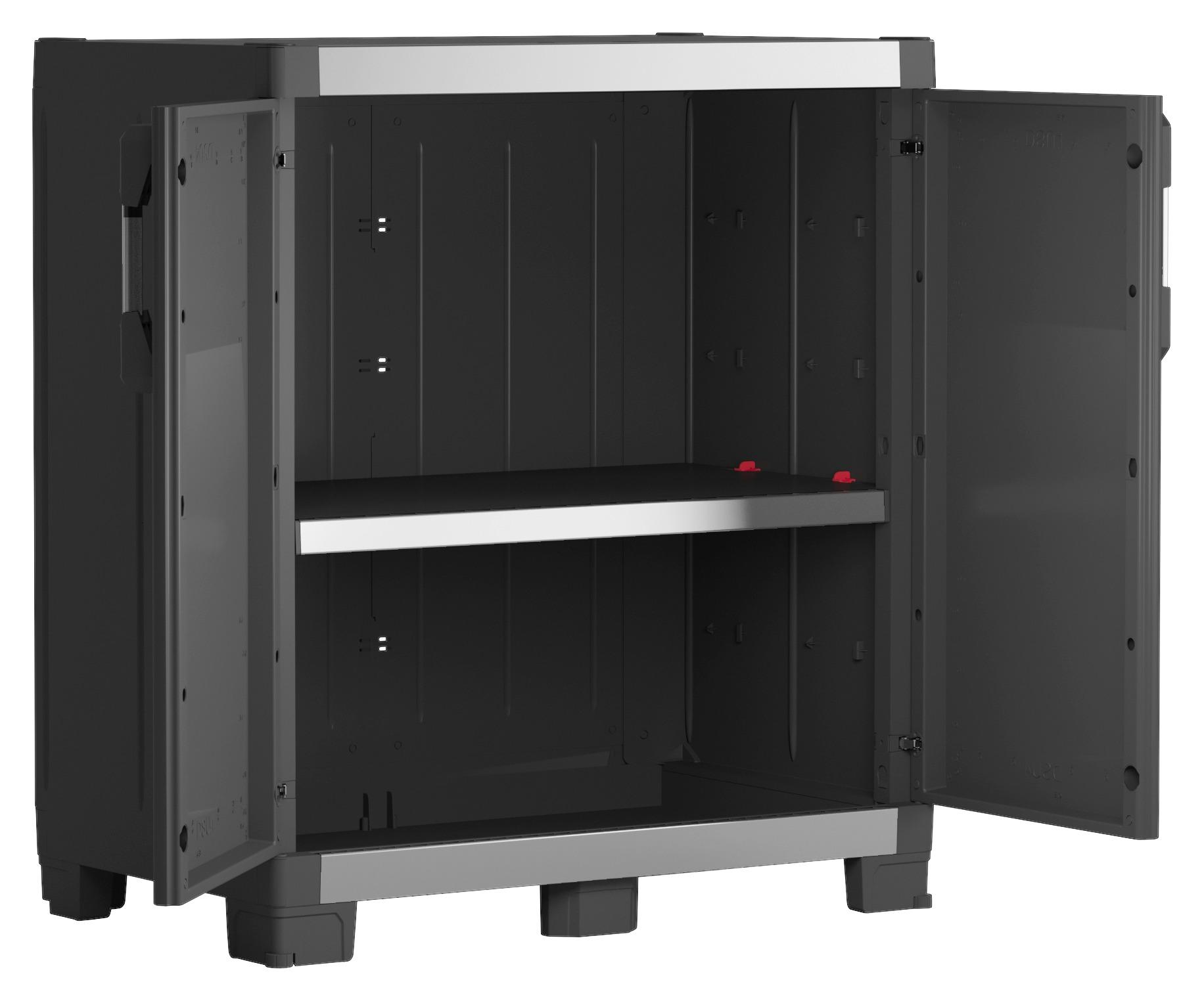 Schrank aus Kunststoff für die Garage