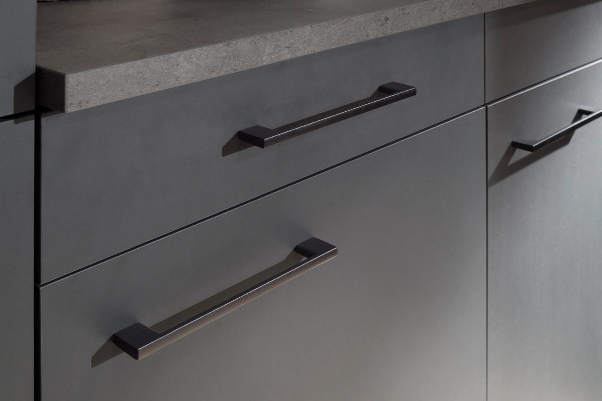 Eckküche Oliver Grau S: 280x172 Cm - Grau, Design, Holzwerkstoff (280/172cm) - Respekta