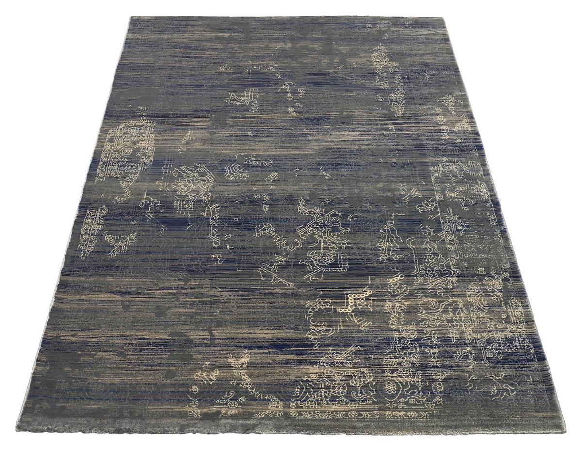 Webteppich Blau/Creme Wave Kontura 170x240 cm - Blau/Creme, Design, Textil (170/240cm) - Musterring