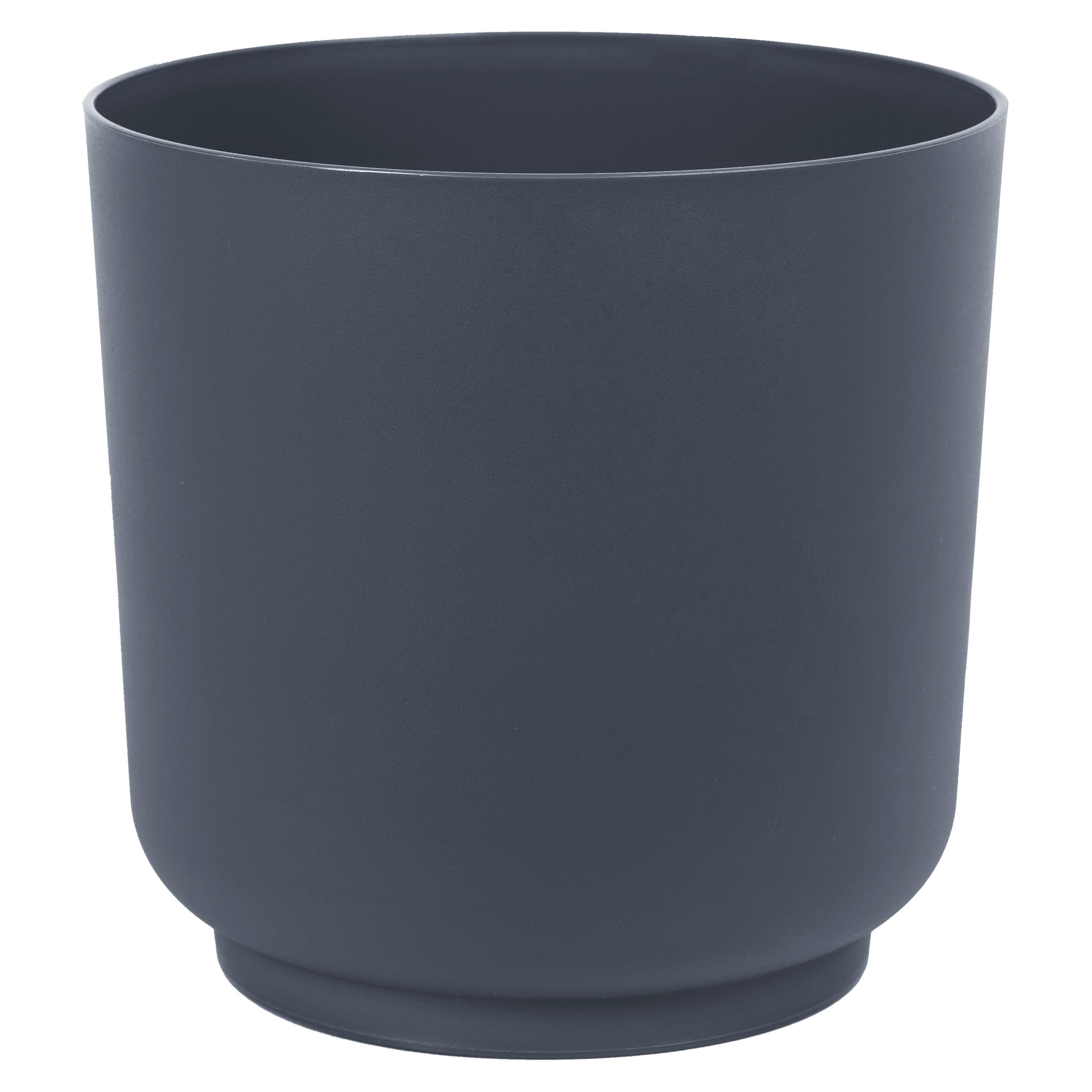 OBAL NA KVETINÁČ SIENA ECO 17 - antracitová, Konventionell, plast (17/16,8cm) - Mömax
