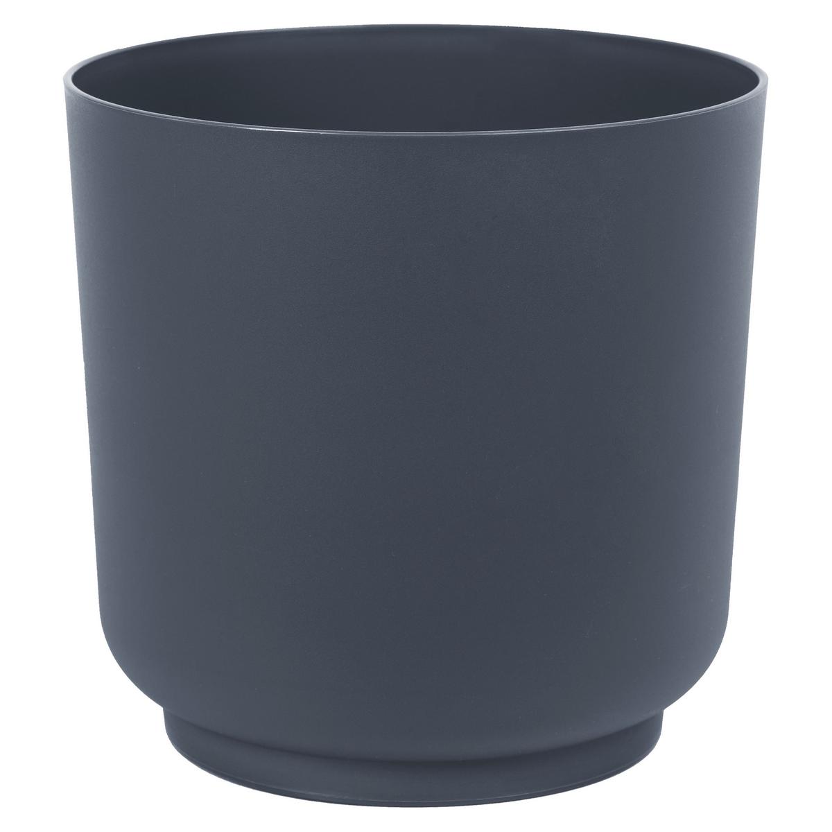OBAL NA KVĚTINÁČ SIENA ECO 17 - antracitová, Konvenční, plast (17/16,8cm) - Mömax