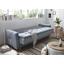 Schlafsofa Damian B: ca. 216 cm - Blau/Silberfarben, MODERN, Holzwerkstoff/Textil (216/95/88cm) - Carryhome Schlafsofa Damian B: ca. 216 cm - Blau/Silberfarben, MODERN, Holzwerkstoff/Textil (216/95/88cm) - Carryhome