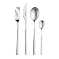 sada príborov SUSHI PRO - biela/farba ušľachtilej ocele, Basics, kov/plast - Pintinox