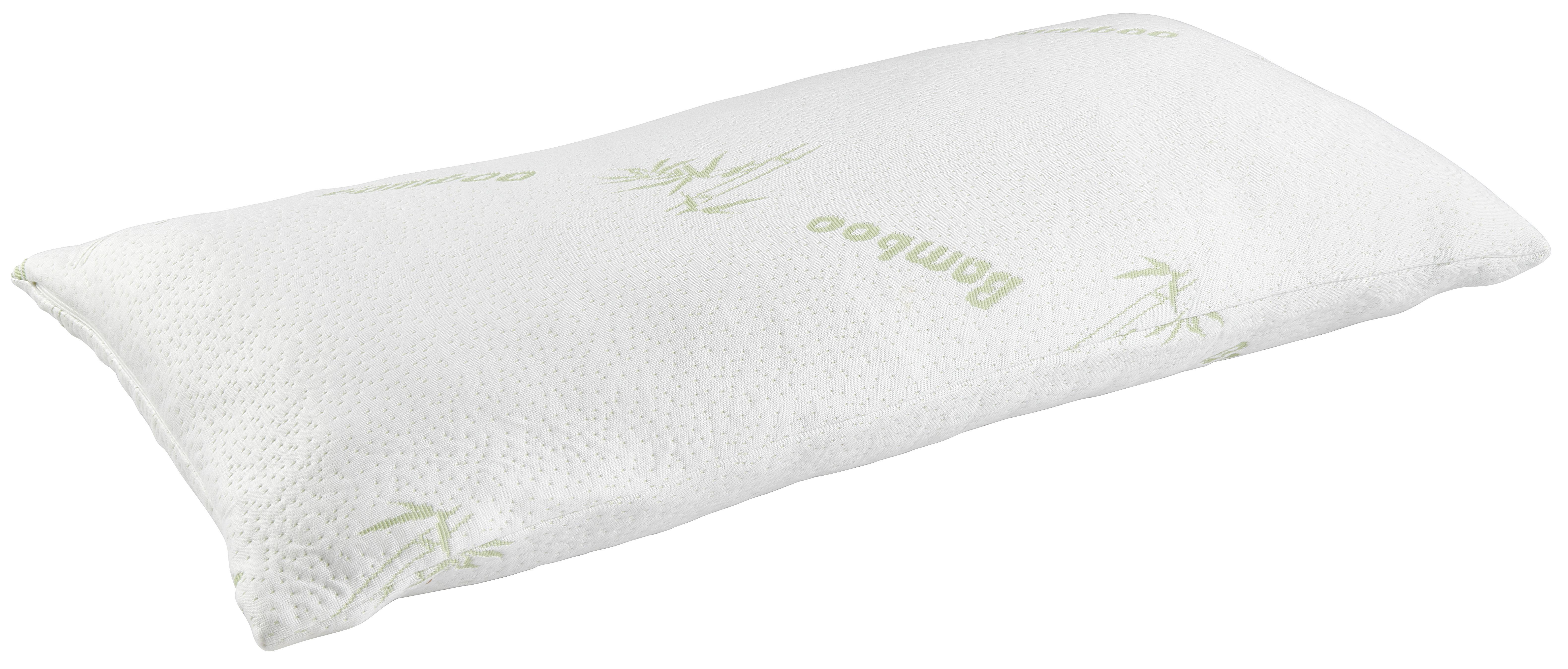 ŠIJOVÝ VANKÚŠ Bamboo Visco, 40/80cm, biela - biela, textil (40/80cm) - Nadana