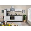 Küchenzeile Rp250ewc mit Geräte 250 cm Grau/Weiß - Weiß/Grau, Basics, Holzwerkstoff (250cm) - Respekta