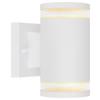 Led Außenleuchte Alcala 11 Watt Aluminium, Wandmontage - Klar/Weiß, Basics, Glas/Metall (10/16,5cm) - Globo