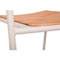 STAPELSTUHL CARMEL - Weiß/Braun, Basics, Holz/Metall (57/84/55cm) - Gardenson