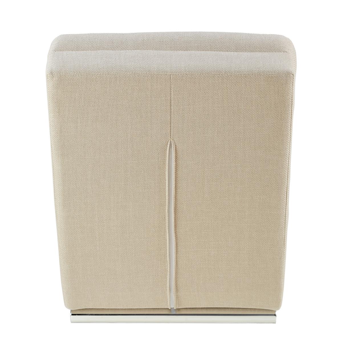 Relaxliege Chaiselongue, Beige B: 170 Cm - Chromfarben/Beige, MODERN, Textil (170/82/60cm) - Livetastic