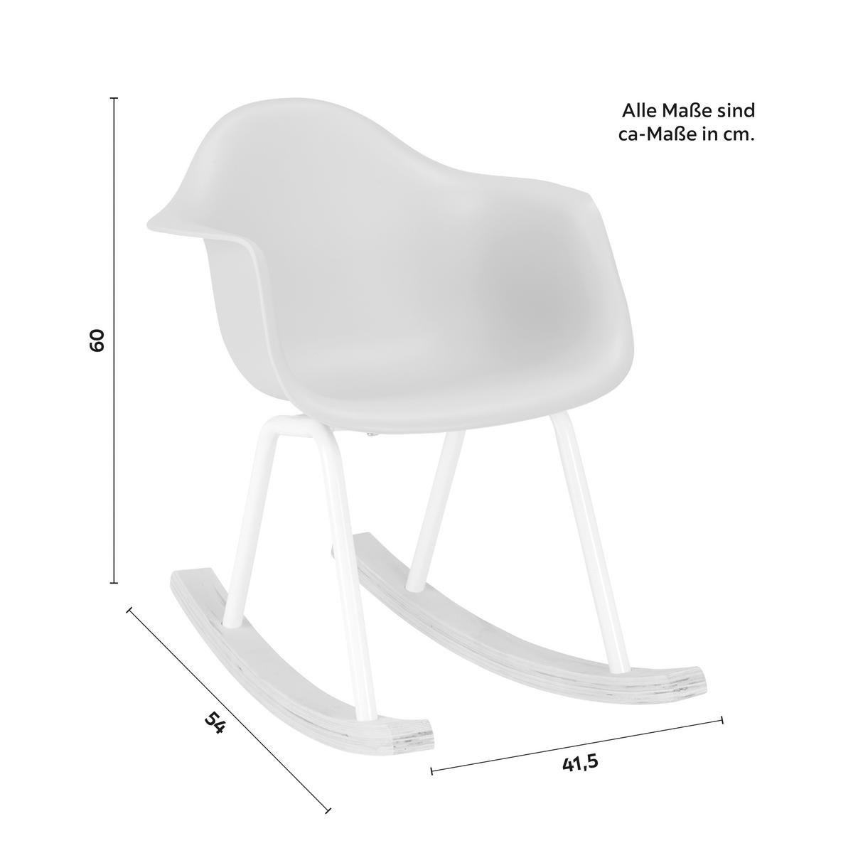 Dětská židle Bobby - modrá, Moderní, kov/dřevo (41,5/60/54cm) - Modern Living