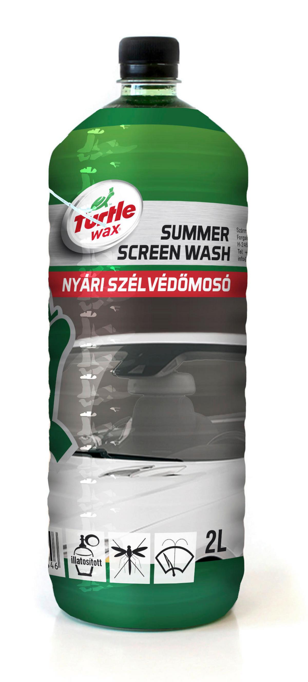 Nyári Szélvédőmosó Folyadék Turtle Wax - zöld, műanyag