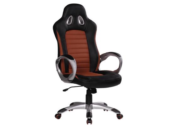 Gamingstuhl Racer B: 66 cm Schwarz/Braun - Schwarz/Alufarben, MODERN, Kunststoff/Textil (66/122/66,5cm) - Livetastic Gamingstuhl Racer B: 66 cm Schwarz/Braun - Schwarz/Alufarben, MODERN, Kunststoff/Textil (66/122/66,5cm) - Livetastic