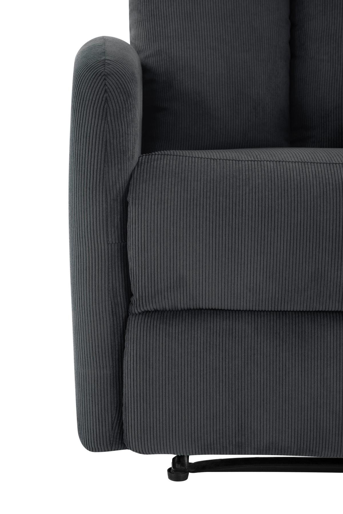 Fernsehsessel Helsinki Dunkelgrau, B: 69 Cm - Dunkelgrau, MODERN, Holz/Textil (69/101/88cm)