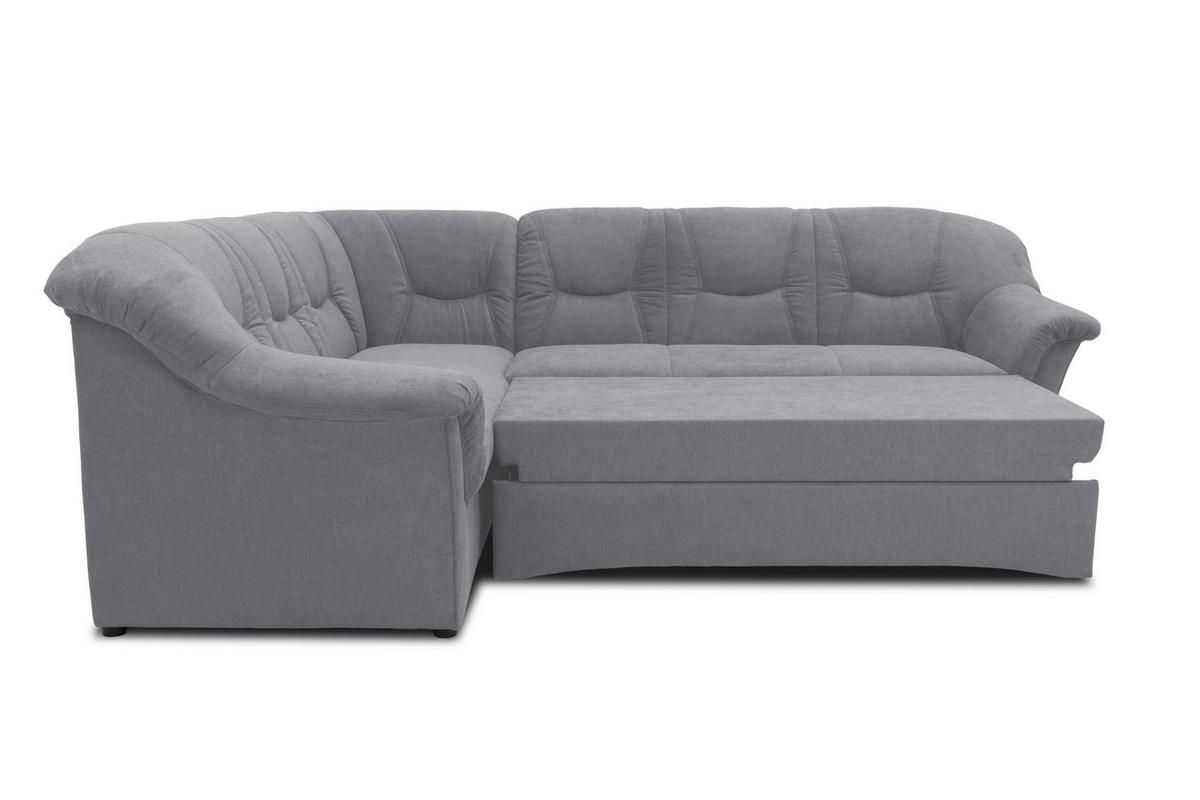 Ecksofa Sarafina Dunkelgrau S: 190x240 Cm - Dunkelgrau/Schwarz, KONVENTIONELL, Textil (190/240cm) - MID.YOU