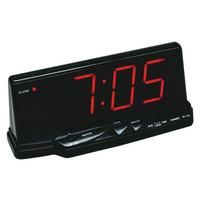Ébresztőóra Home - fekete, műanyag (21/8,5/8,5cm)