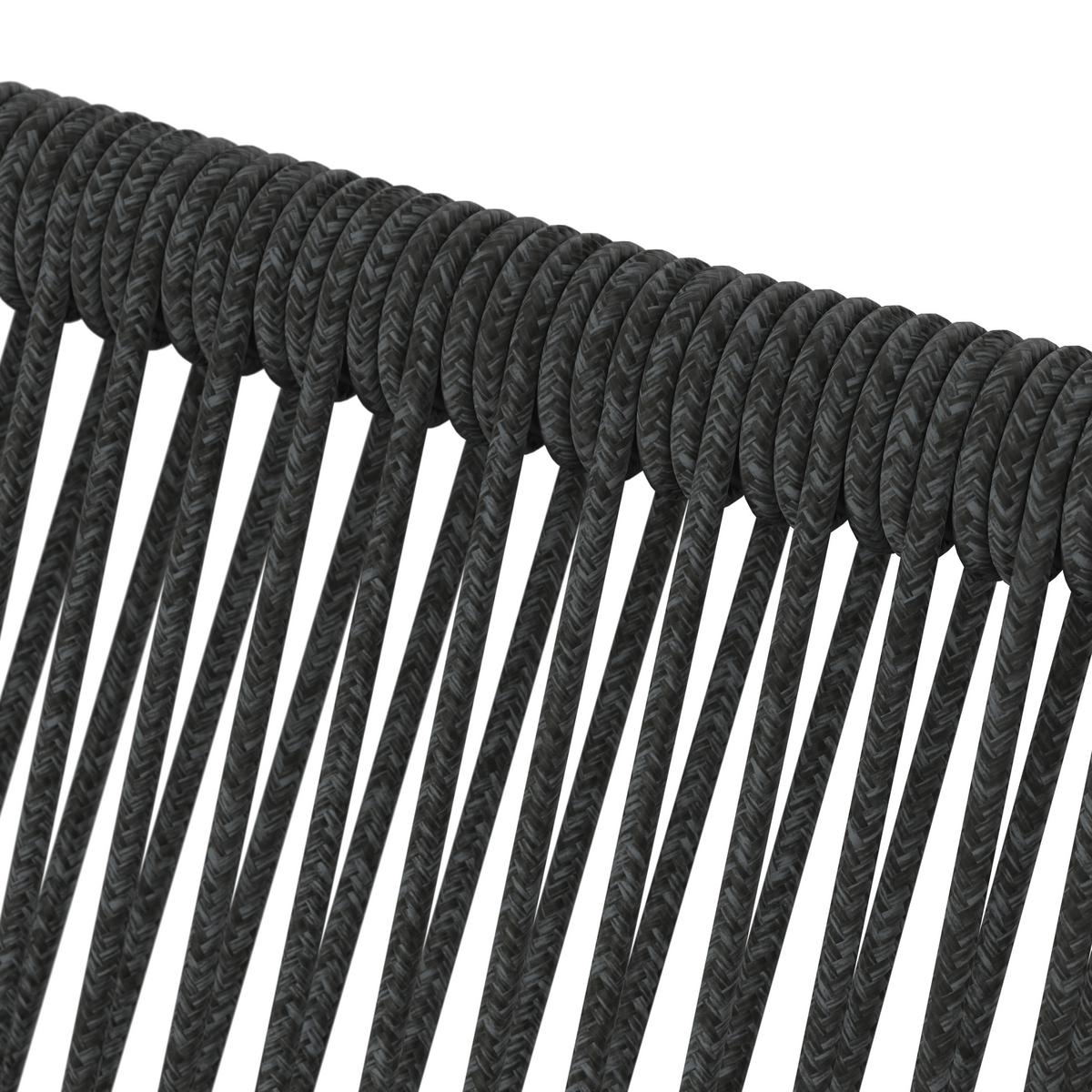 SADA ZÁHRADNÝCH KRESIEL NARDO - čierna/tmavosivá, Modern, kov/textil (55/82/58cm) - Bessagi Garden