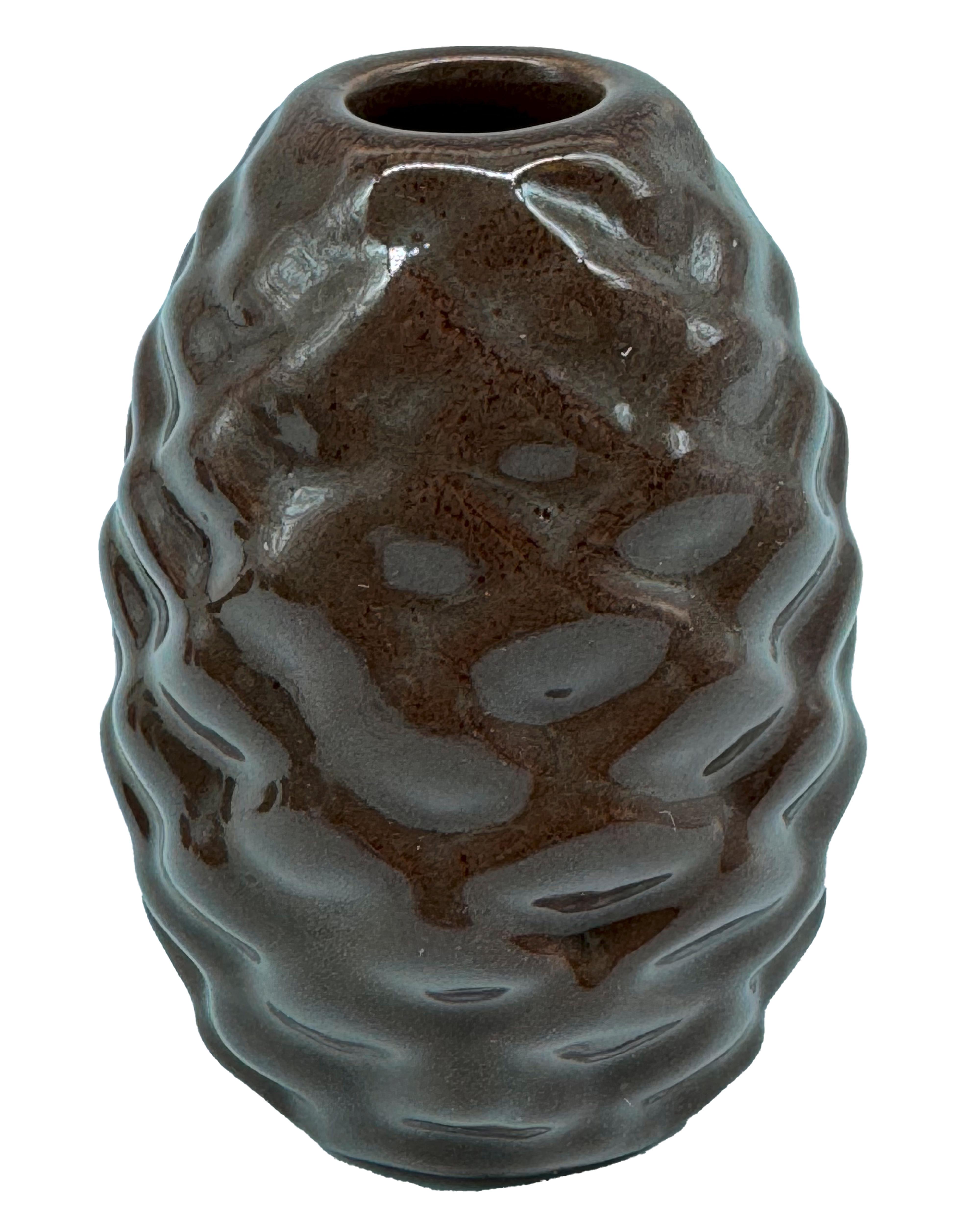 Váza PINECONE - hnědá, Konvenční, keramika (7/10cm) - Mömax