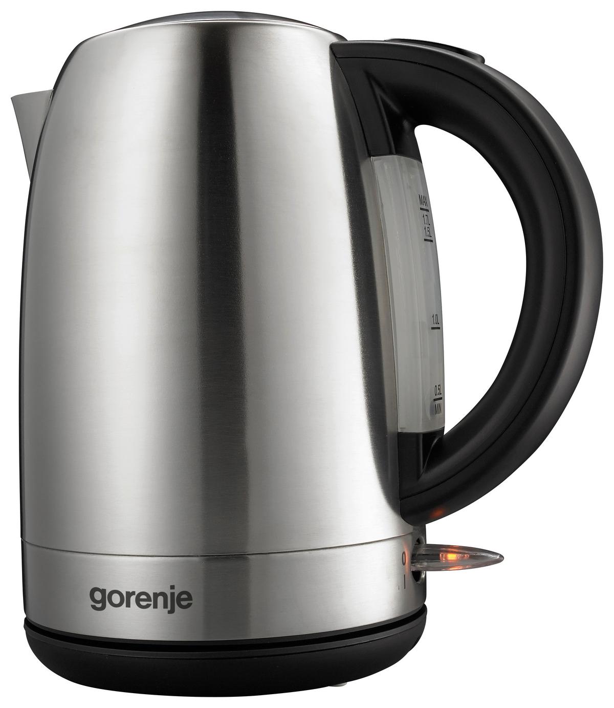 Wasserkocher K17feii - Silberfarben, Basics, Metall (22,6/23,9/14,9cm) - Gorenje