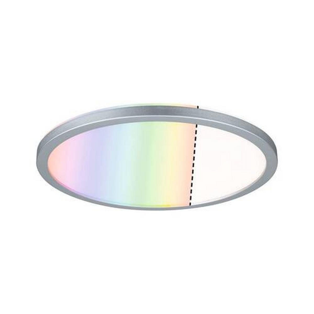 LED-Paneel Ø 29,3 cm Rund dimmbar - Chromfarben, Basics, Kunststoff (29,3cm) - Paulmann