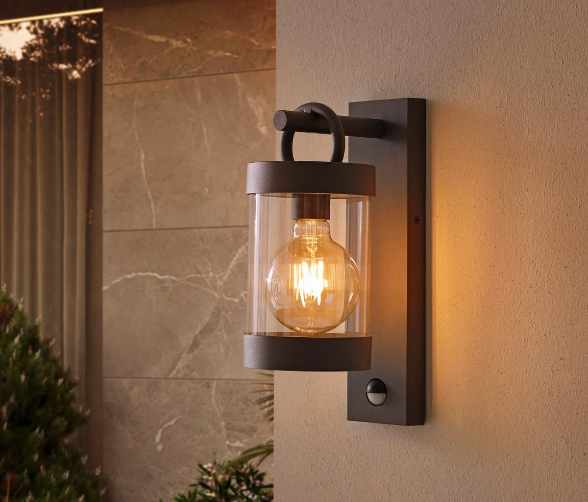 Außenwandleuchten Sambesi 28w Aluminium, Wandmontage - Anthrazit, Basics, Metall (12,5/33/18,6cm) - Trio Leuchten