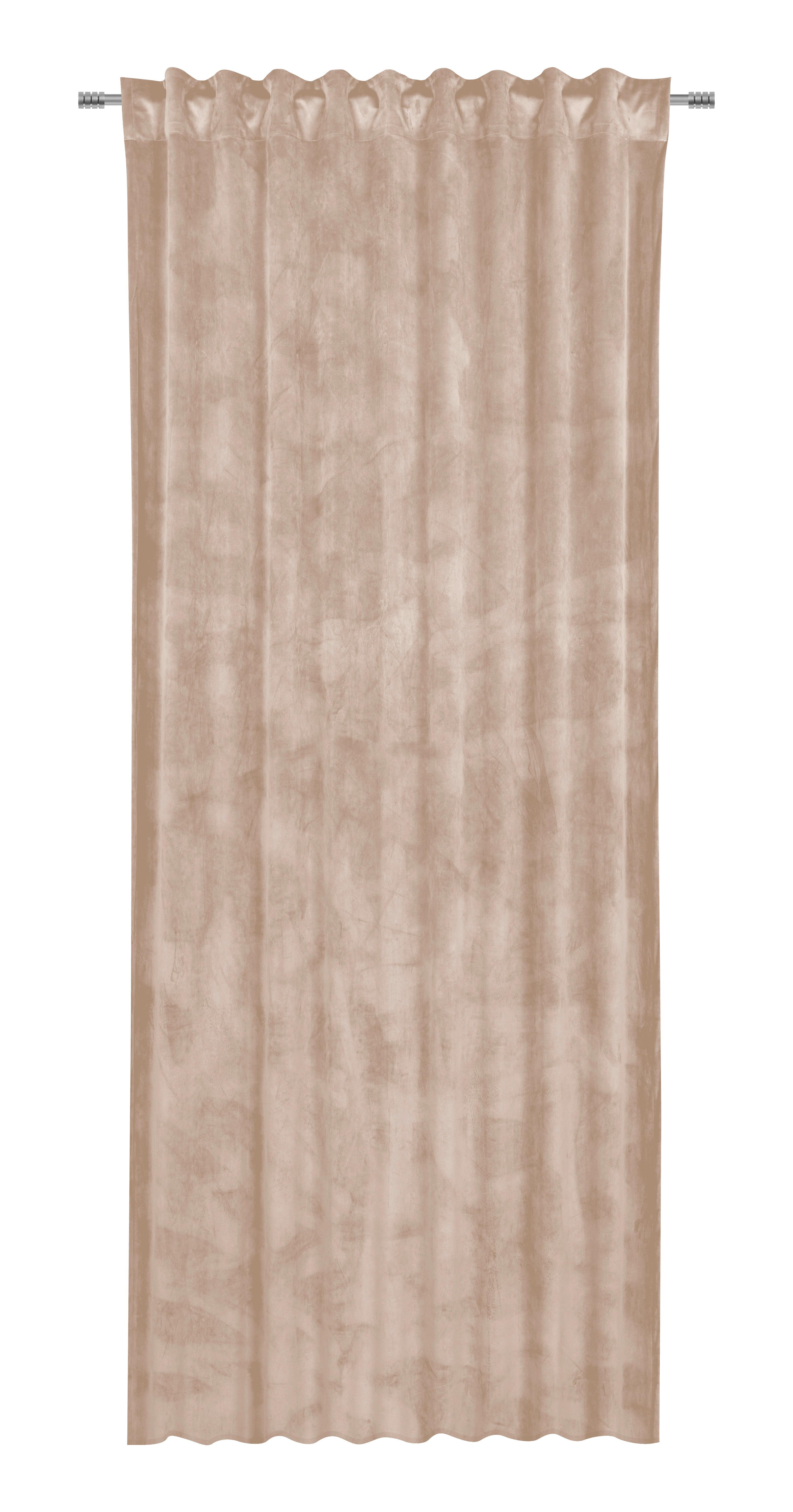 HOTOVÝ ZÁVĚS Viola, 140/245cm, béžová - béžová, Konvenční, textil (140/245cm) - Premium Living