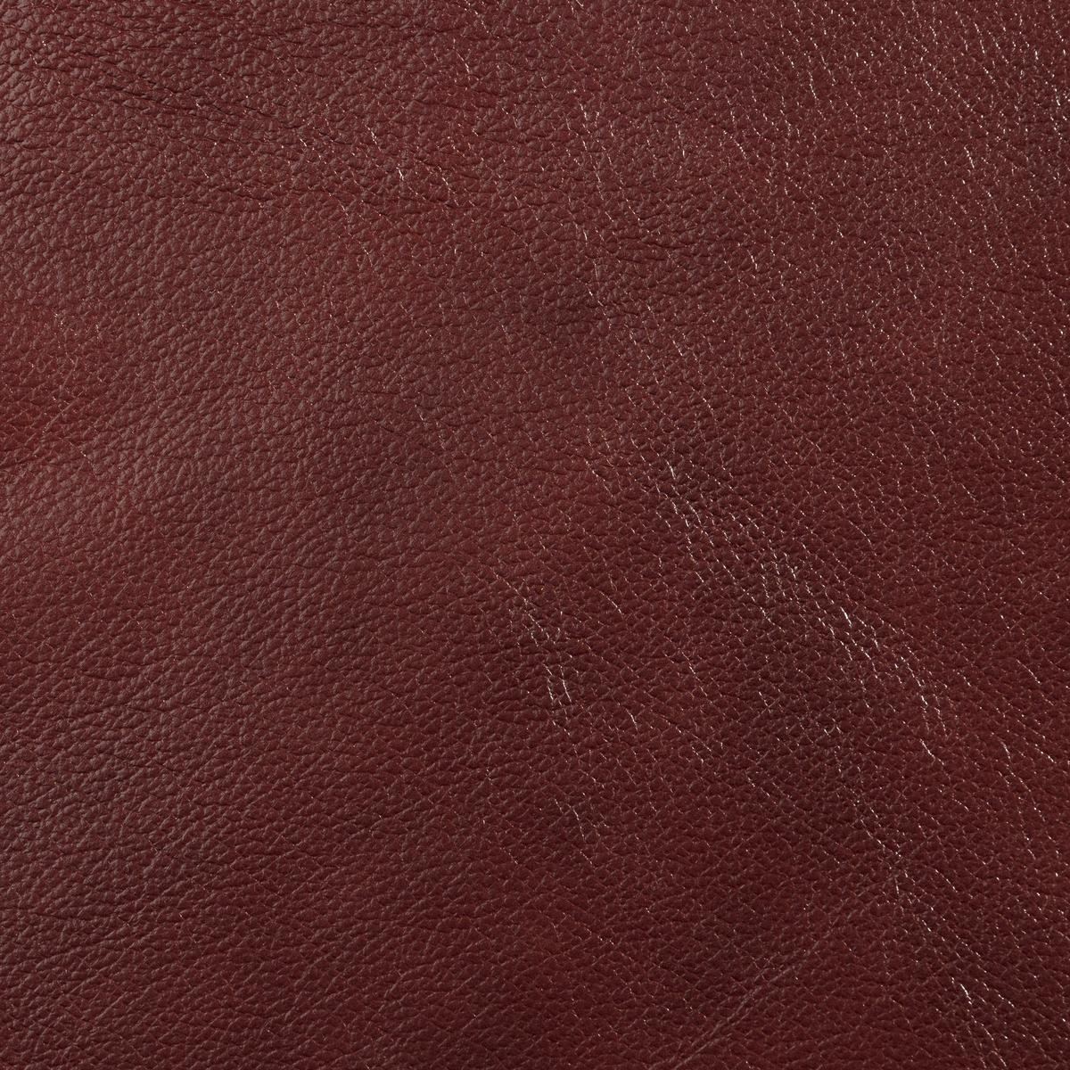 Polstersessel Mit Armlehnen Norwin Echtleder Rot - Rot/Nussbaumfarben, KONVENTIONELL, Leder (110/74/98cm) - Max Winzer