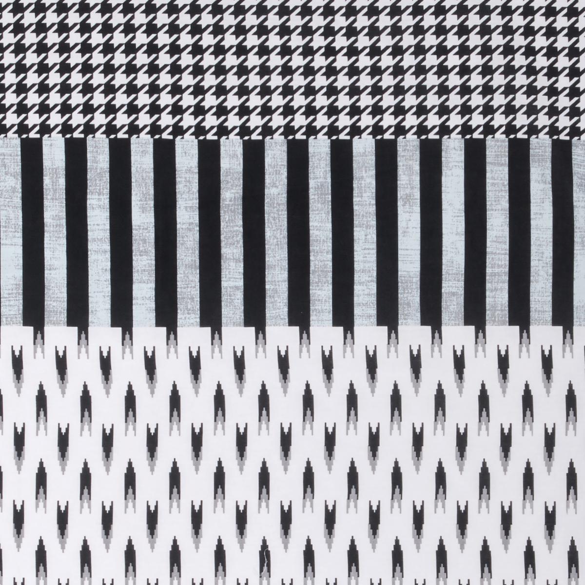 Bettwäsche Tiffany - Schwarz/Weiß, MODERN, Textil - Luca Bessoni