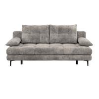 Schlafsofa Perla Grau B: 203 cm - Schwarz/Grau, KONVENTIONELL, Textil (203/94/96cm)