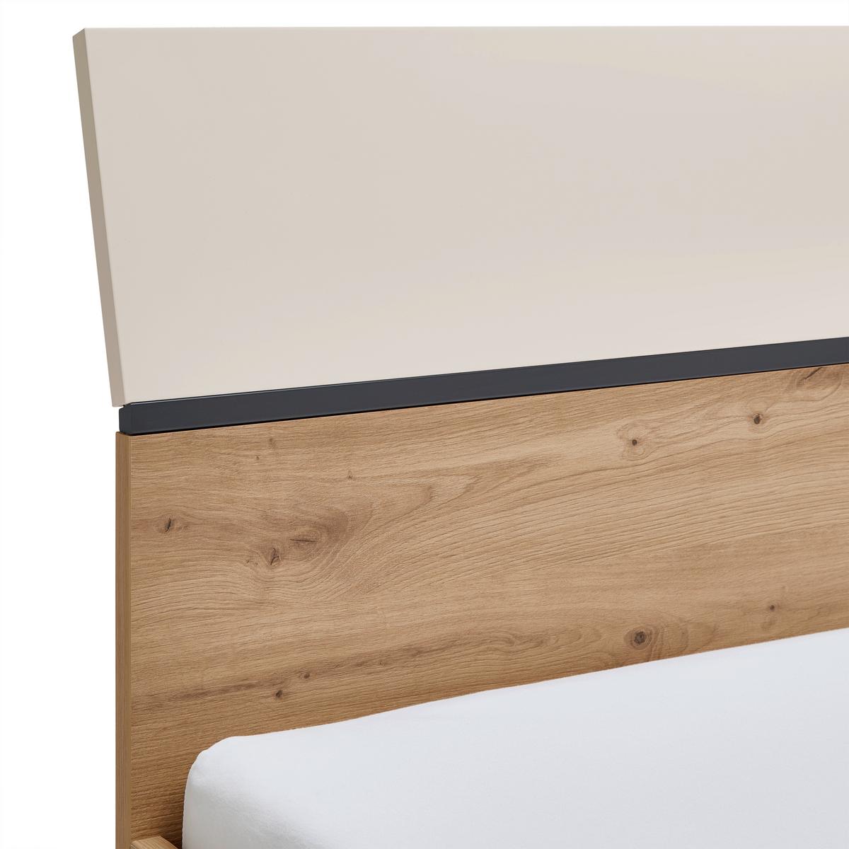 POSTEL S ÚLOŽNÝM PROSTOREM CASA MIA - kašmírová/dub artisan, Konvenční, kompozitní dřevo (120/200cm)