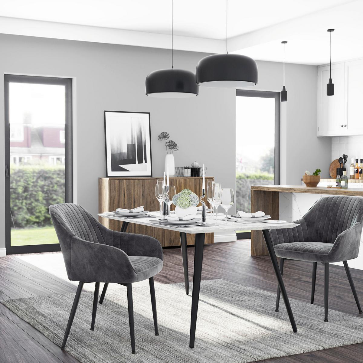 Stuhl Grau B: 62,5 Cm - Schwarz/Grau, Basics, Holzwerkstoff/Kunststoff (62.5/85/60cm)