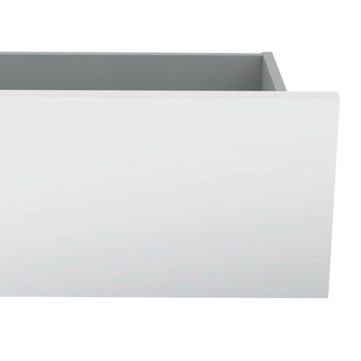 Schubkasteneinsatz Unit B: 90,9 Cm, Weiß - Weiß Hochglanz, MODERN, Holzwerkstoff (90,9/21,9/36,6cm) - Ondega