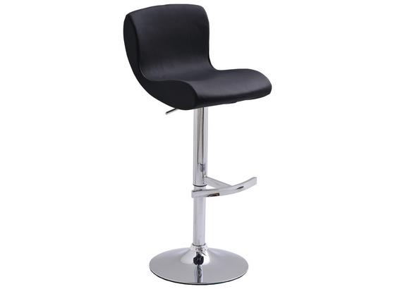 Barhocker Fresh Schwarz - Chromfarben/Schwarz, MODERN, Kunststoff/Metall (38/88-110/49cm) Barhocker Fresh Schwarz - Chromfarben/Schwarz, MODERN, Kunststoff/Metall (38/88-110/49cm)