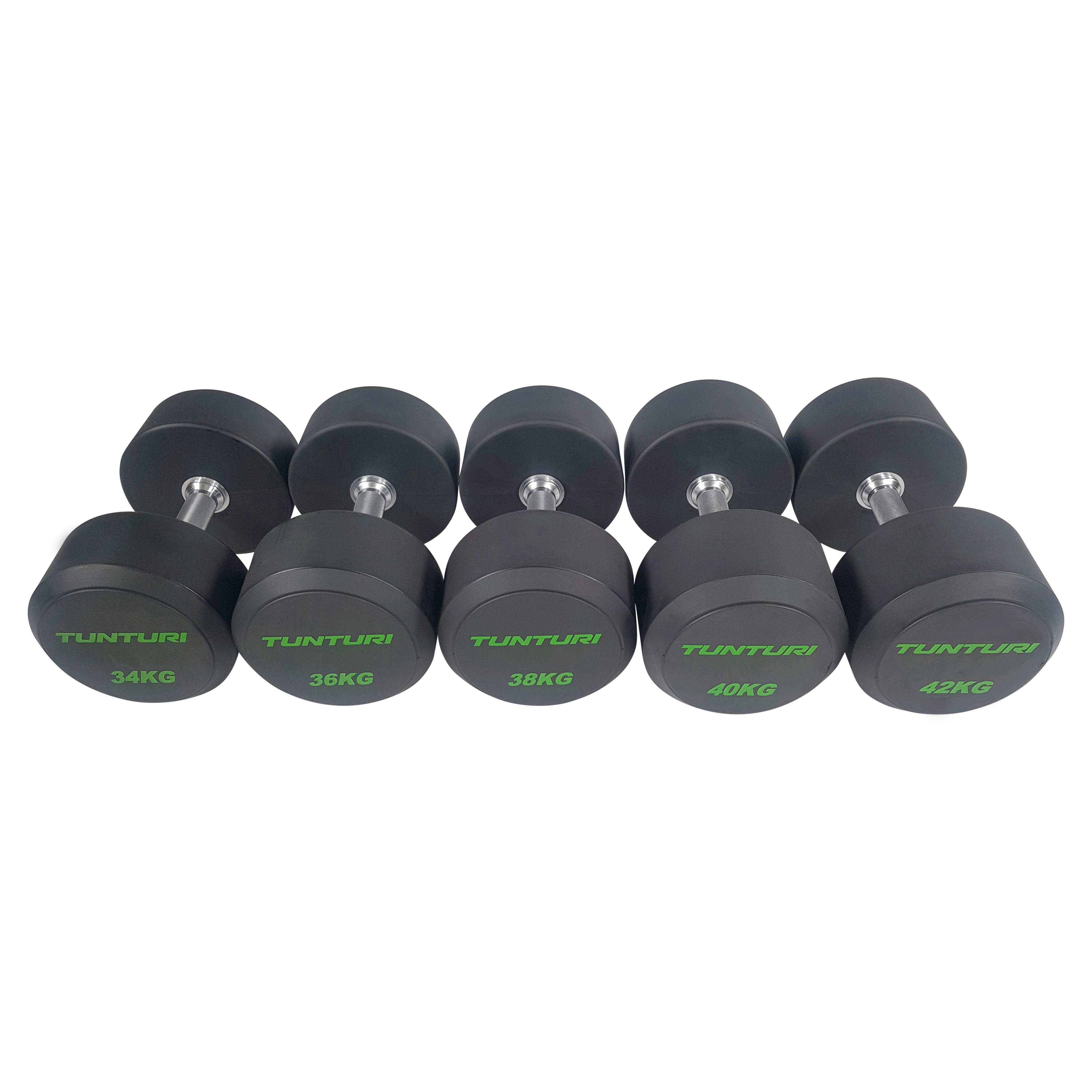 Gewichteset Tunturi Pu Pro Dumbbell Set - Schwarz, KONVENTIONELL, Metall (106/43/44cm)
