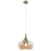 Hängeleuchte 30423023 Arola - Bernsteinfarben, Design, Glas/Metall (30/150cm) - Globo