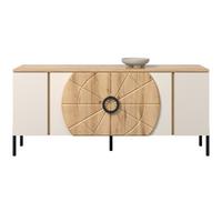 Phonotisch Hong Kong Eichefarben Kaschmir B: 160 cm - Kaschmir/Eichefarben, Trend, Holzwerkstoff (160/71,9/37,5cm)