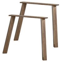 TISCHGESTELL Tablo Kaschmir B: 79cm - Kaschmir, MODERN, Holz (79/73/11cm) - Livetastic