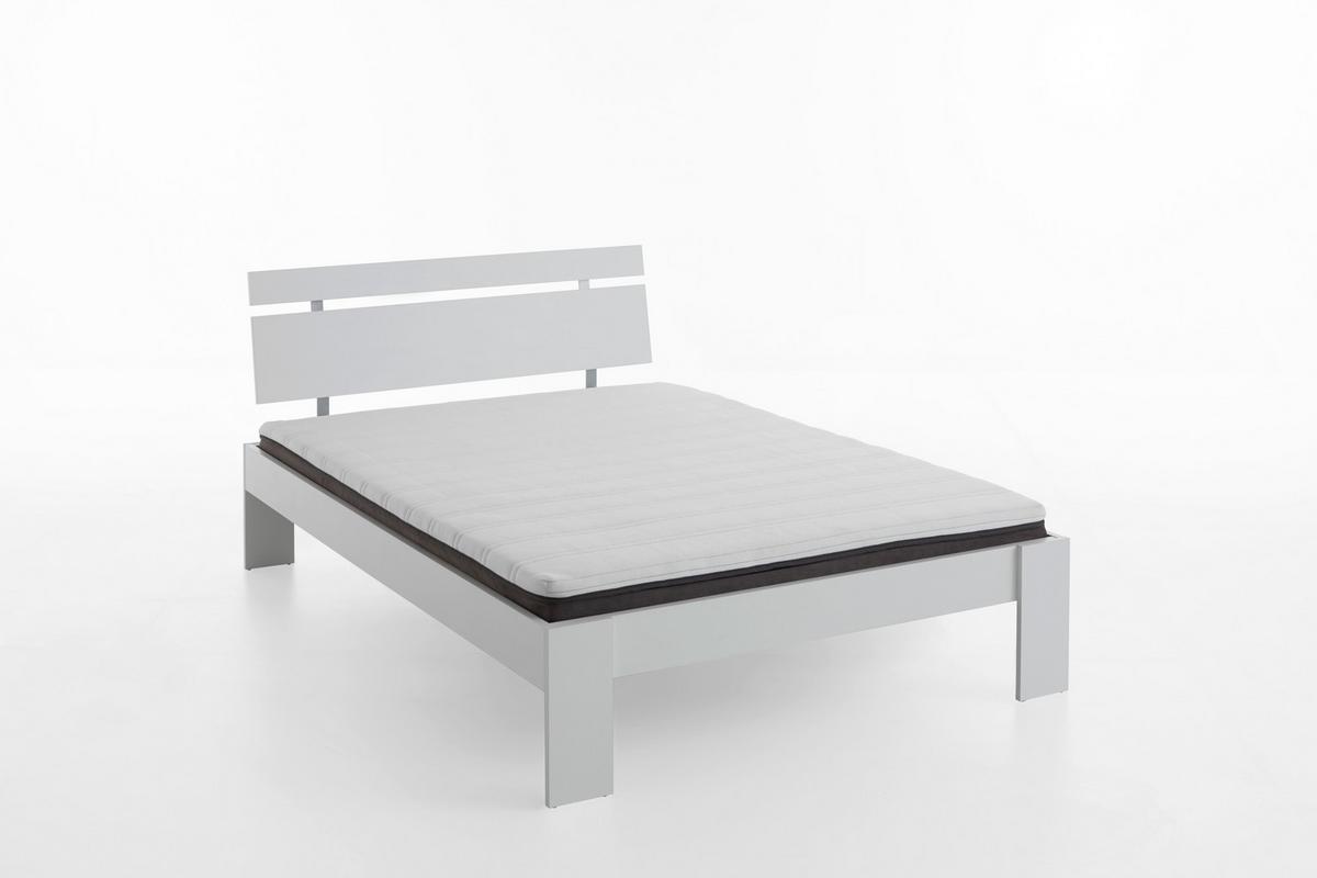 Futonbett 140x200 cm Lian, Weiß - Weiß, Basics, Holzwerkstoff (144,6/77,1/208,1cm) - MID.YOU