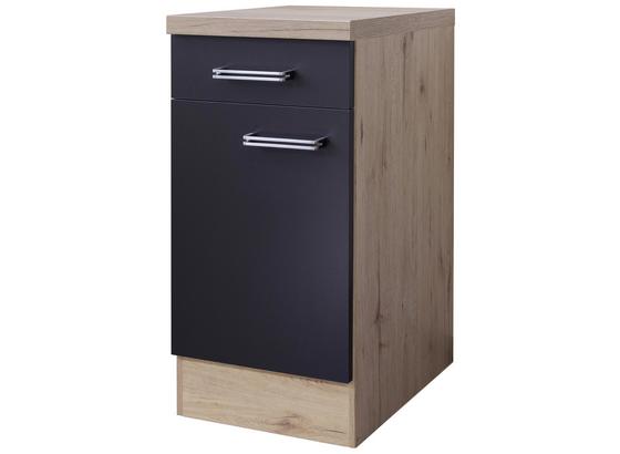 Spodná Kuchynská Skrinka Milano - farby dubu/antracitová, Moderný, kompozitné drevo (40/86/60cm) Spodná Kuchynská Skrinka Milano - farby dubu/antracitová, Moderný, kompozitné drevo (40/86/60cm)