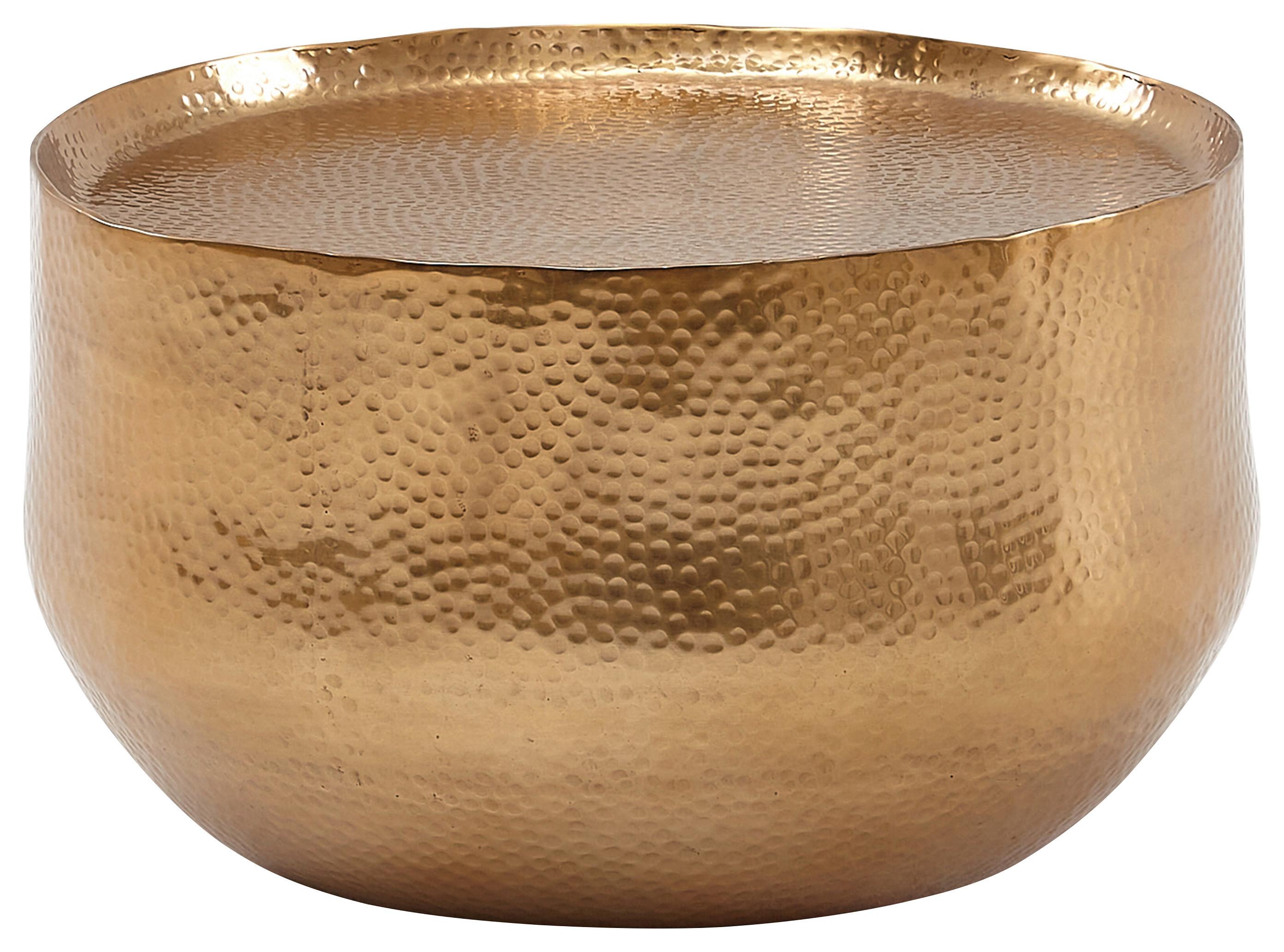 Couchtisch Goldfarben D: 60cm