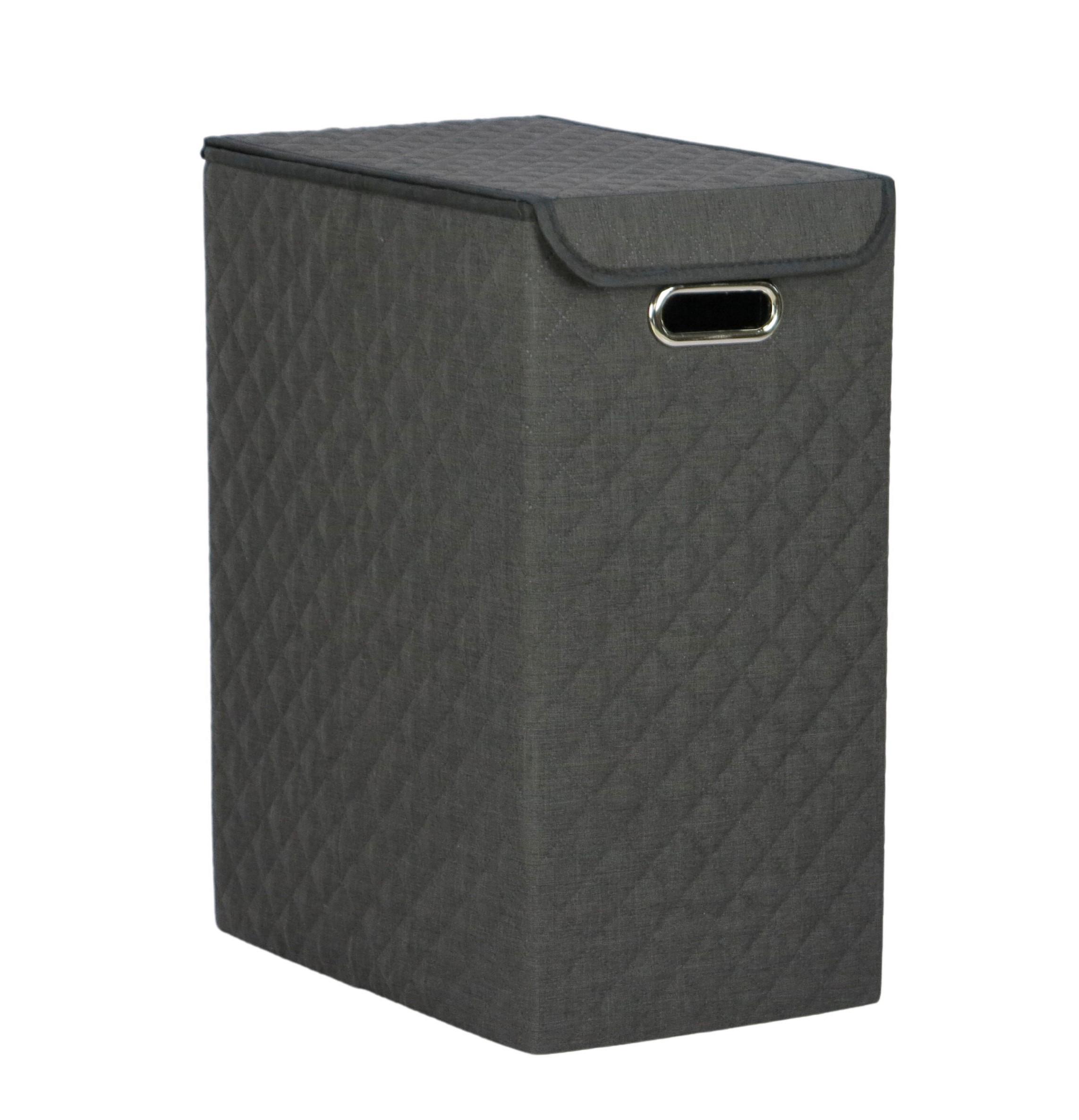 Koš na prádlo OXFORD 1 - černá, Moderní, kov/karton (25/40/50cm) - Mömax