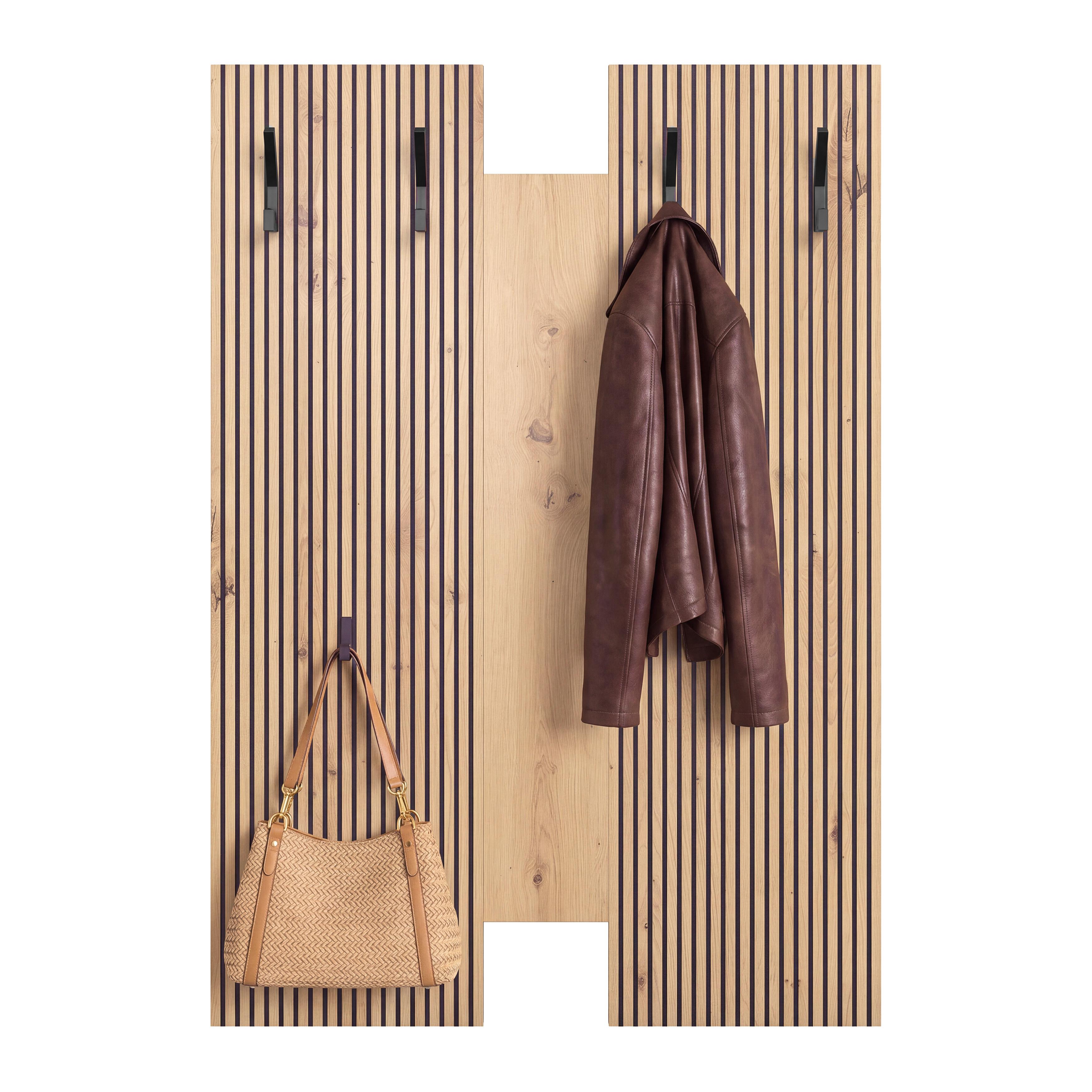 Garderobenpaneel Touch Eiche Artisan B: 69cm - Eiche Artisan, MODERN, Holzwerkstoff (69/99/1,8cm)