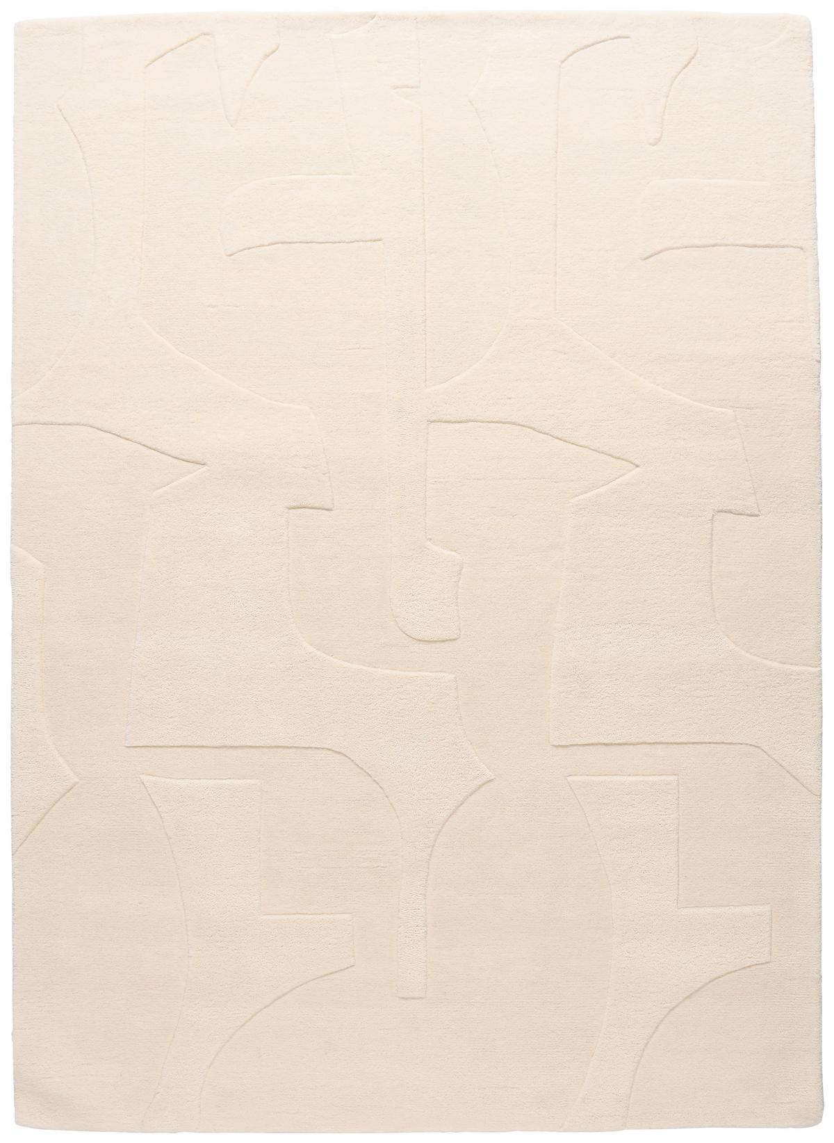 Wollteppich Bermudez Creme Weichteppich - Creme, Basics, Textil (160/230cm)