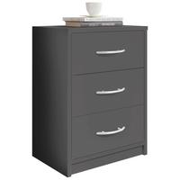 Nachtkästchen Graphitfarben H: 54 cm Pepe - Graphitfarben, Basics (38,5/54/28,2cm) - P & B